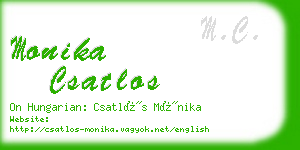 monika csatlos business card